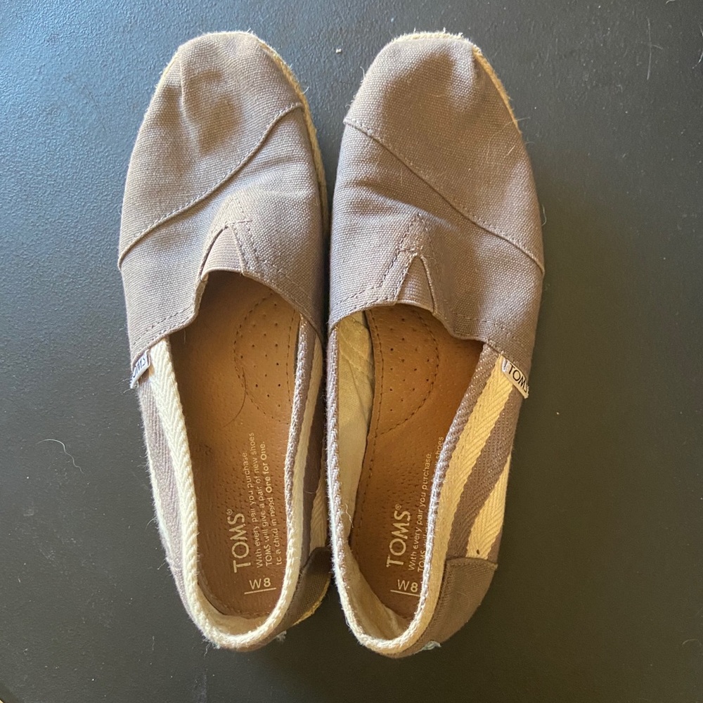 Toms University Rope Sole Classics Ash Womens 8